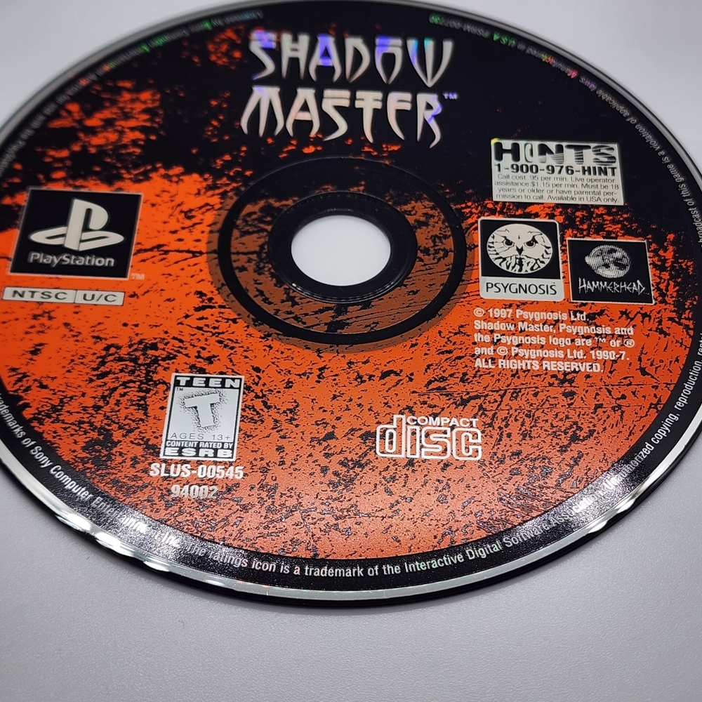 Shadow Master (Sony PlayStation 1, 1997) Tested & CIB - Picture 8 of 13